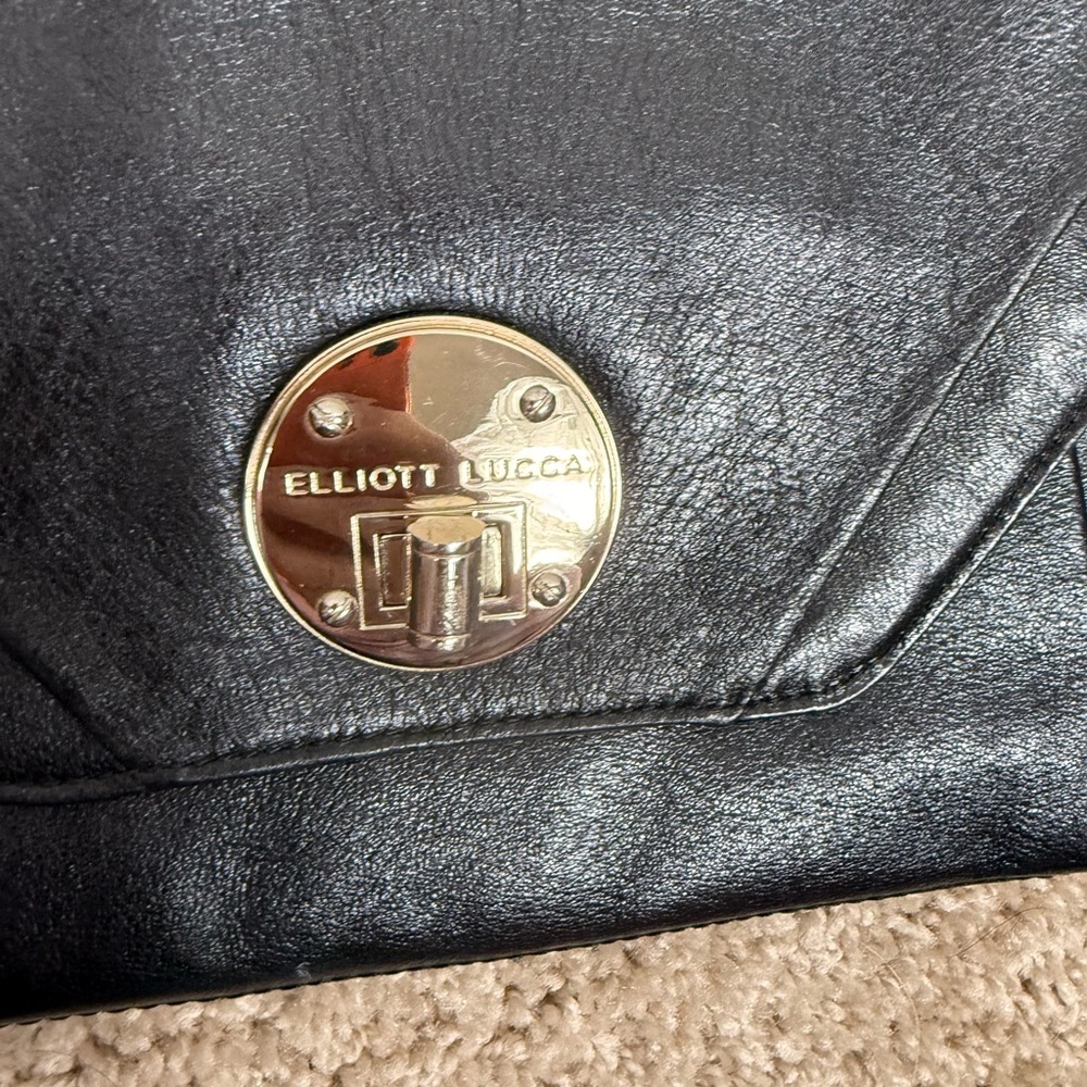 Elliott Lucca Black envelope Clutch - Picture 3 of 7